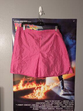 Active Elements Pink Nylon Vintage Running Shorts Pull On Size L Women's